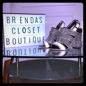 Natalie Caged Slingback Dress Sandals